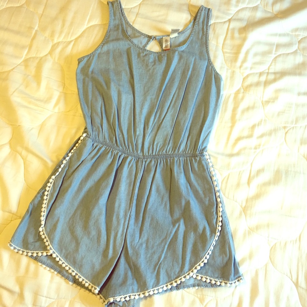 Denim Romper